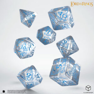 QW - Set de 7 dés The Lord of the Rings: Rivendell Dice Set - Water